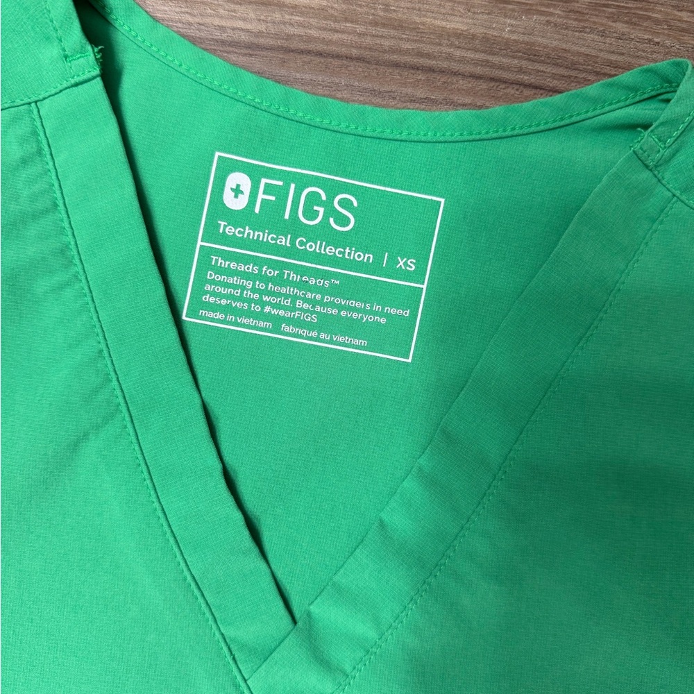 Figs Safety Green Carina and Livingston Set Xs/MT